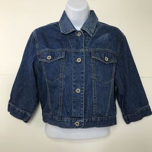 At Last Classics Co Denim Jean Jacket Shacket Women's Medium